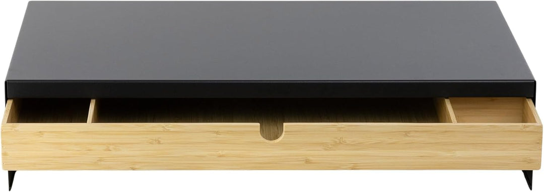 IKEA Monitorständer ELLOVEN mit Schublade, Anthrazit, BxTxH 47x26x10cm
