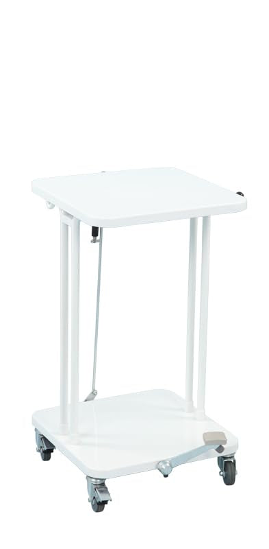 PROREGAL Abfallsackständer mit Deckel und Fusspedal | 40 Liter, HxBxT 60x37x43cm | Weiss, 40 Liter