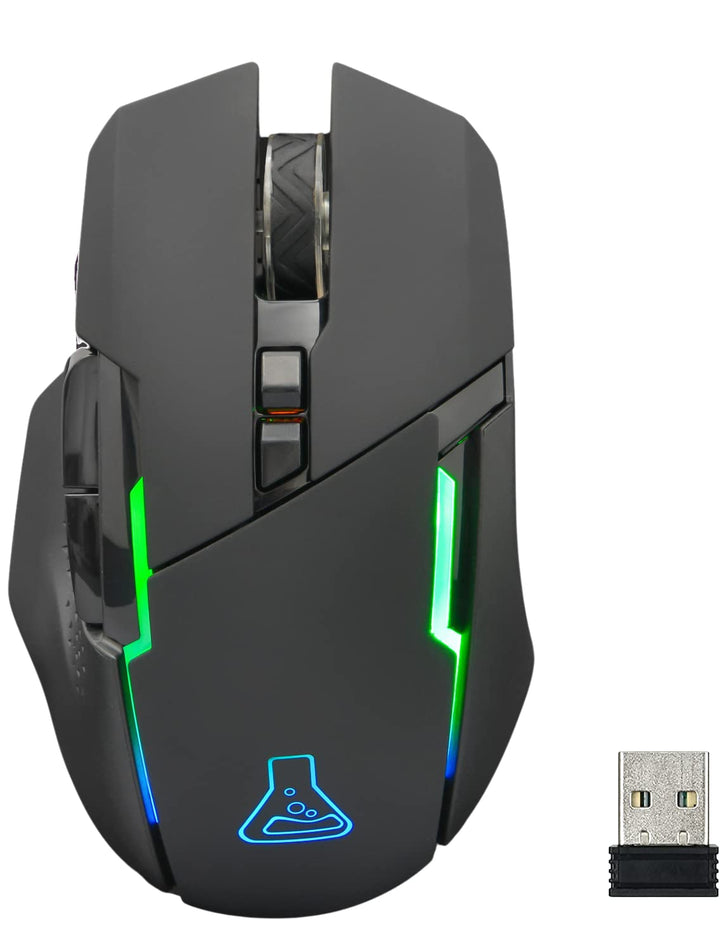The G-LAB Kult Caesium Gaming-Maus, kabellos, wiederaufladbar – hohe Leistung 7200 DPI, LED RGB, 6 T