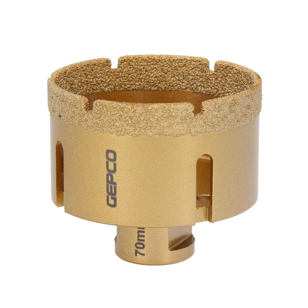 GEPCO M14 Diamantbohrkrone Fliesenbohrer Diamantbohrer 6-83 mm für Winkelschleifer ø 70mm, ø 70mm