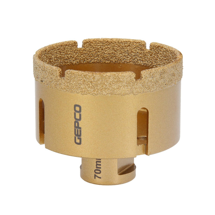 GEPCO M14 Diamantbohrkrone Fliesenbohrer Diamantbohrer 6-83 mm für Winkelschleifer ø 70mm, ø 70mm