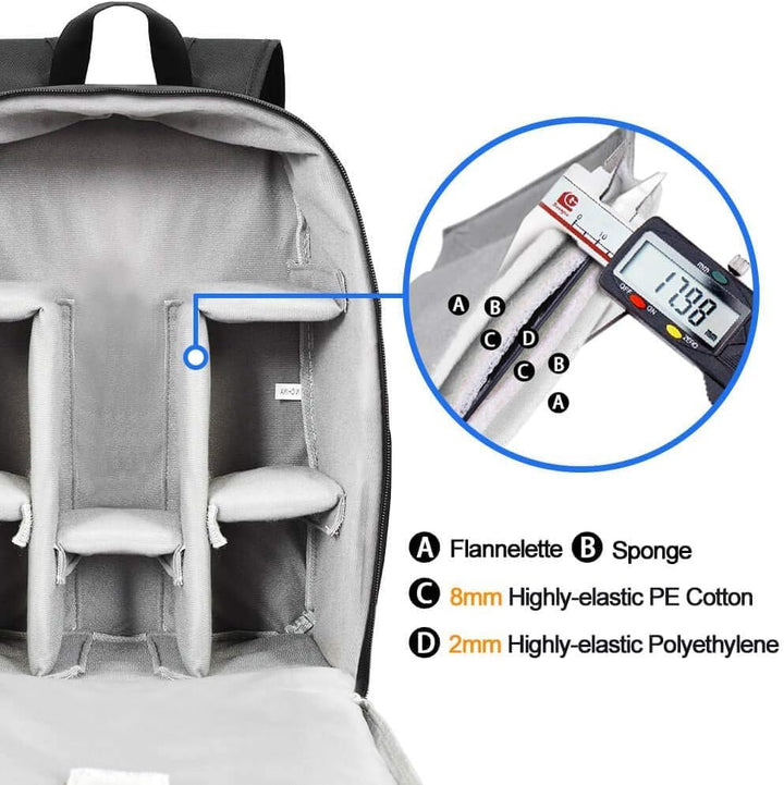 CADeN Kamerarucksack Camera Backpack Wasserabweisend Kameratasche Fototasche Kompatibel mit Sony Can