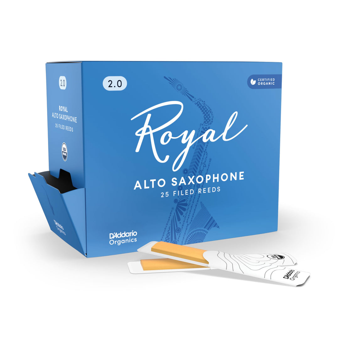 Royal by D'Addario Blätter für Altsaxophon, Stärke 2,0, 25 Stück Strength 2.0 25 Stück Single, Stren