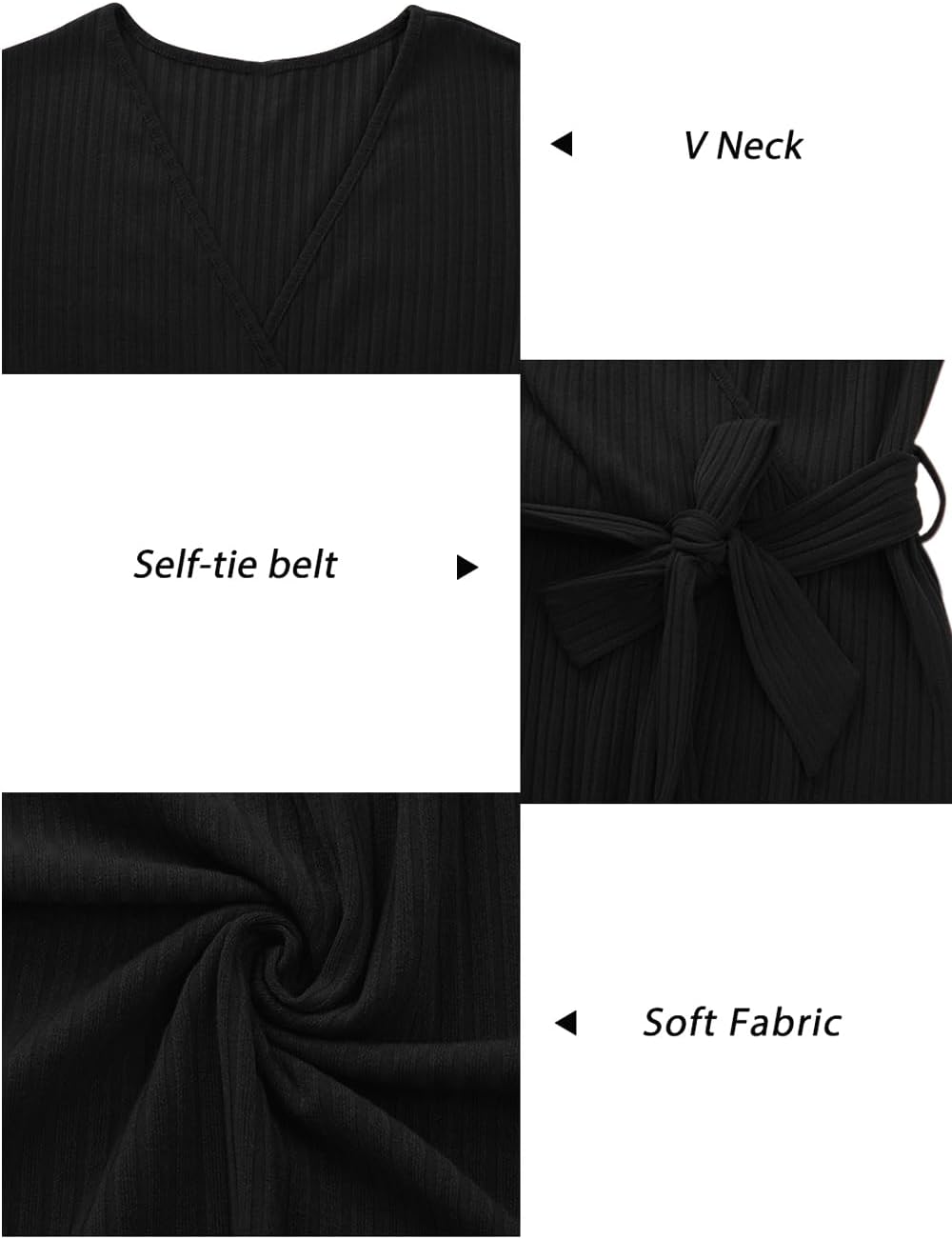 Newshows Strickkleid Damen Herbstkleid V Ausschnitt Pulloverkleid Winterkleid Kleid mit Taschen für