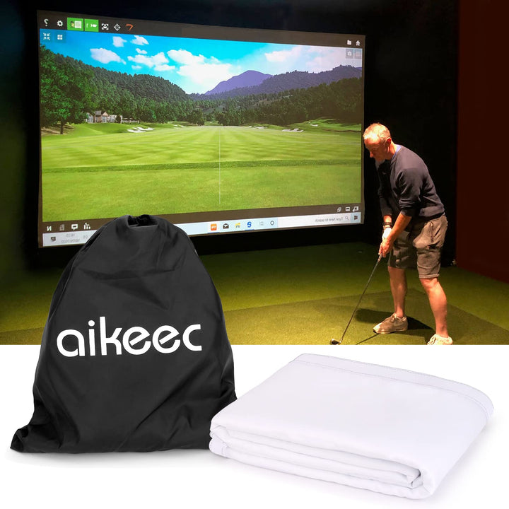 aikeec Golf-Simulator-Schlagschutz für Indoor/Outdoor-Golftraining, Golf-Simulatoren, Projektionslei