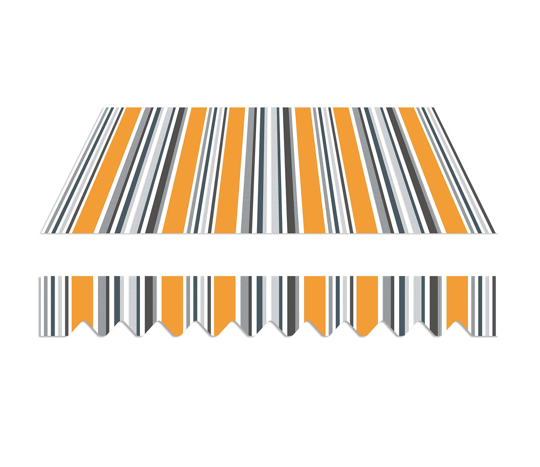 home Trends Markisenstoff Markise mit Volant 4 x 3 m Markisenbespannung ersatzstoff 387 x 300cm Balk