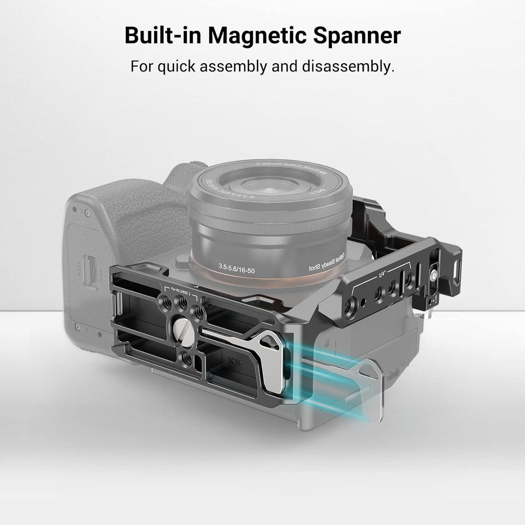 SMALLRIG A7 IV A1 A7S III Half Cage Camera Halbkäfig für Sony Alpha 7 IV/Alpha 7S III/Alpha 1/Alpha
