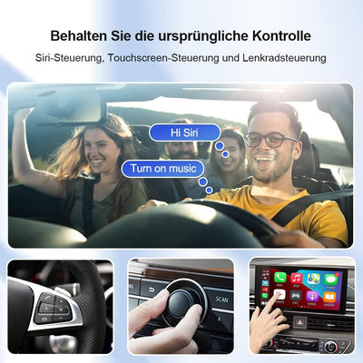 CarlinKit 4.0 Wireless CarPlay/Wireless Android Auto Adapter für werksseitig verkabeltes CarPlay-Aut