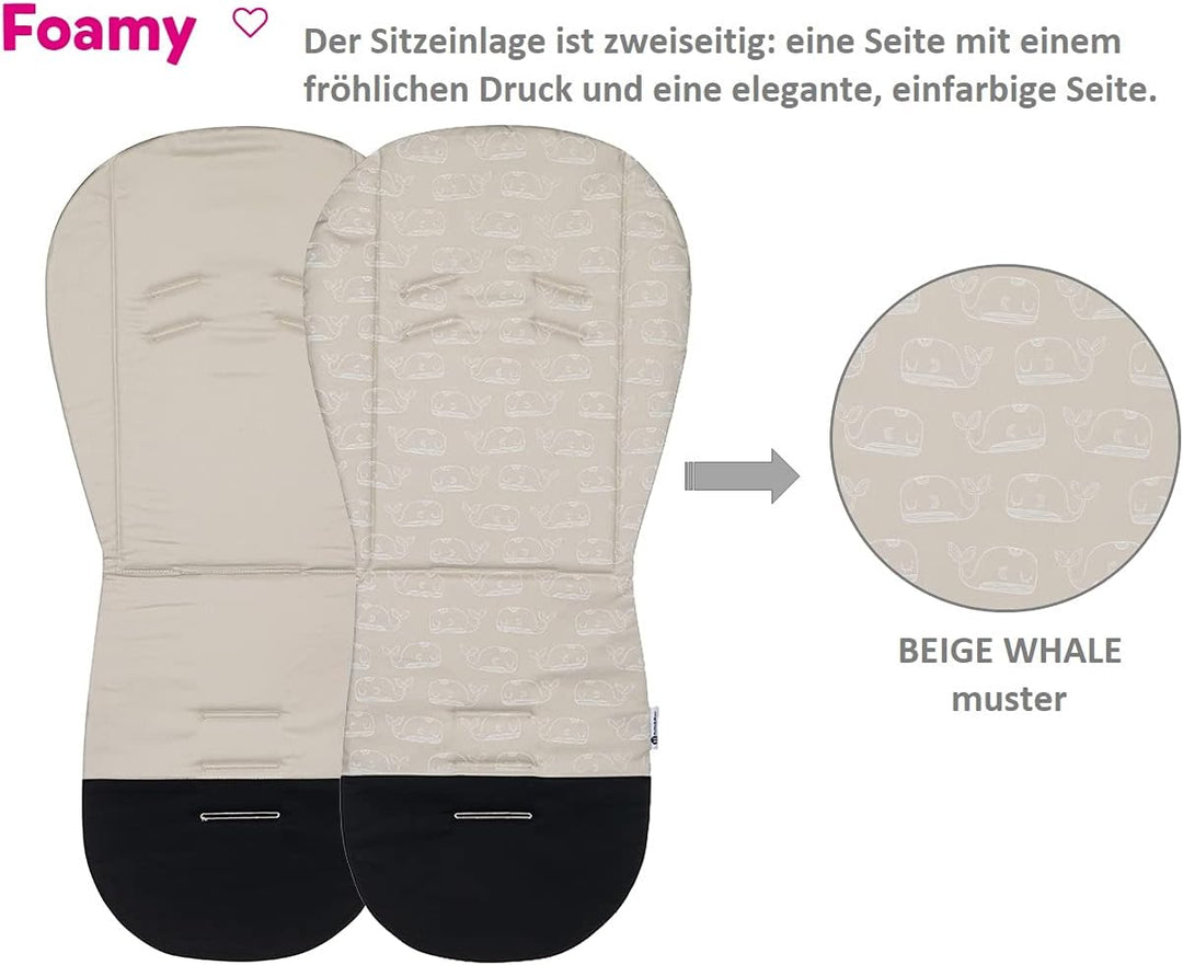 Petite&Mars Foamy memory foam liner * Sitzeinlage * Universal Sitzauflage für Kinderwagen, Buggy * A