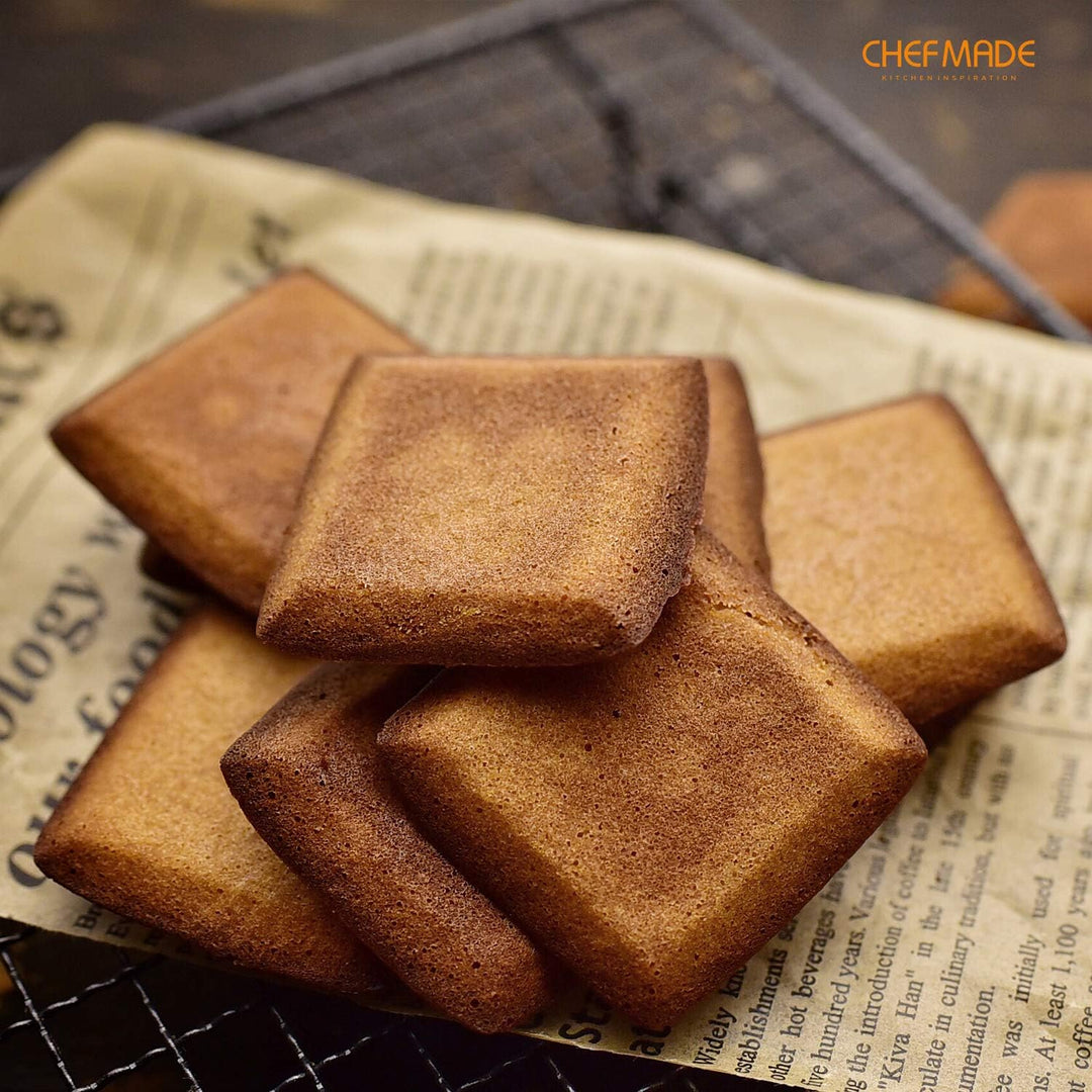 CHEFMADE Financier Kuchen Pan, 12-hohlraum Nicht-Stick Platz Muffin Pan Kekse Cookies Backformen für