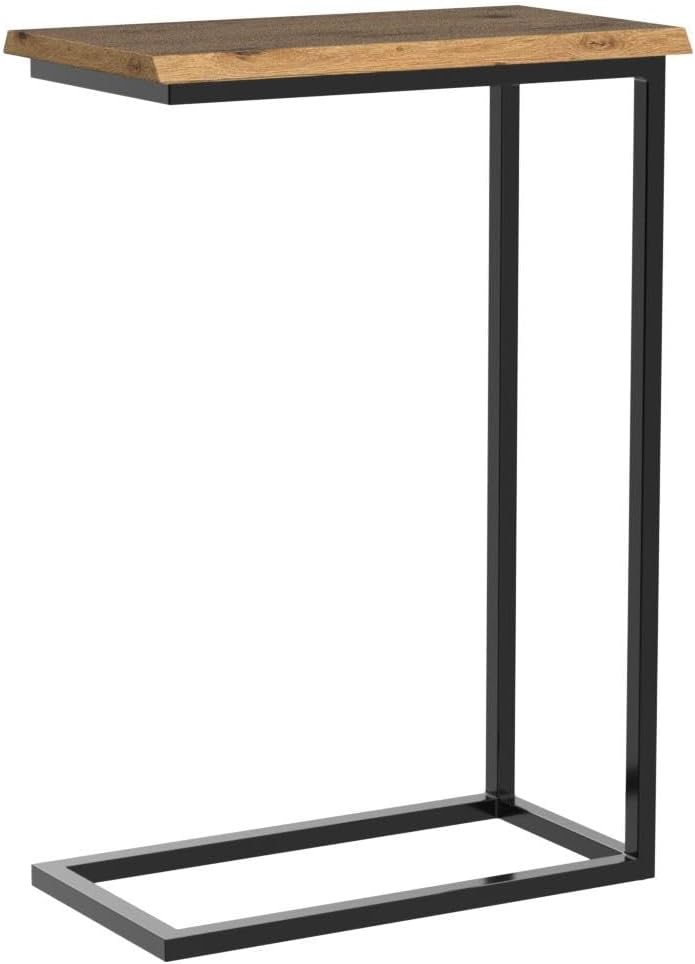 BestLoft® Beistelltisch San Jose Laptoptisch Sofatisch Betttisch Couchtisch (Gestell schwarz+Platte