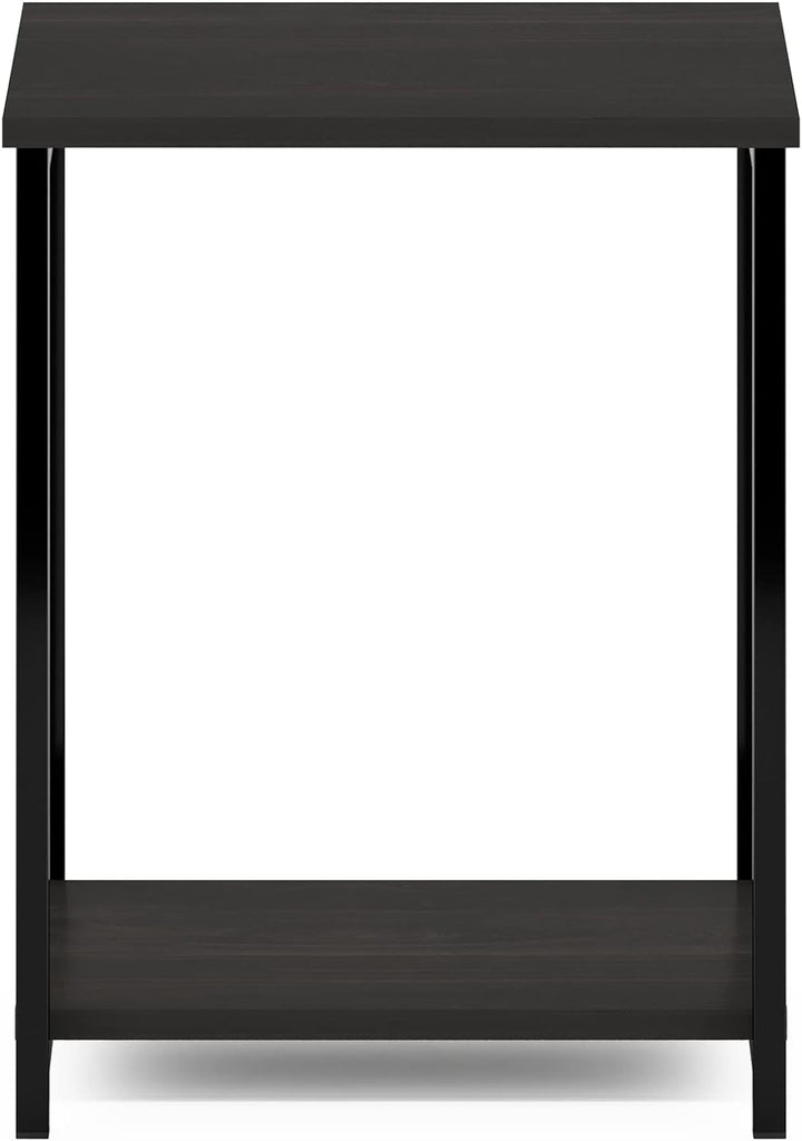 Furinno Einfach Beistelltisch mit Metallrahmen, Engineered Wood, Espresso, 1-Pack Espresso 1-Pack, E