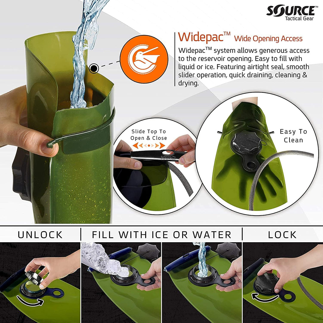 Source WXP Trinkblase Trinkrucksack mehrfarbig (Foliage) 3 l, mehrfarbig (Foliage) 3 l