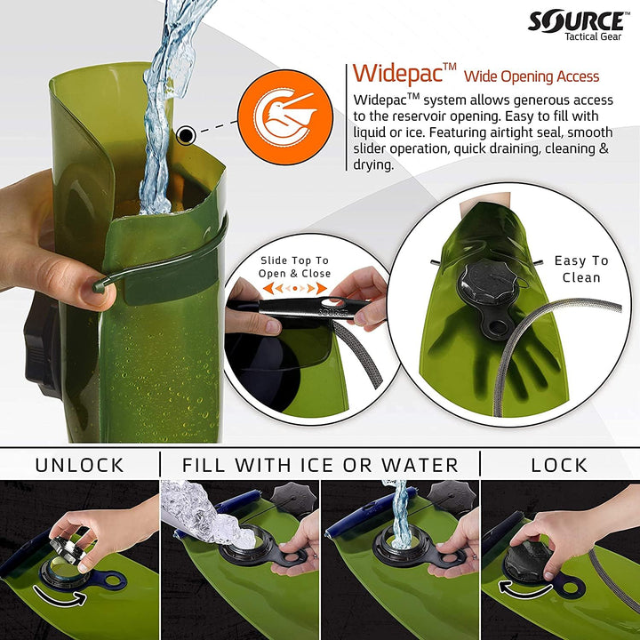 Source WXP Trinkblase Trinkrucksack mehrfarbig (Foliage) 3 l, mehrfarbig (Foliage) 3 l