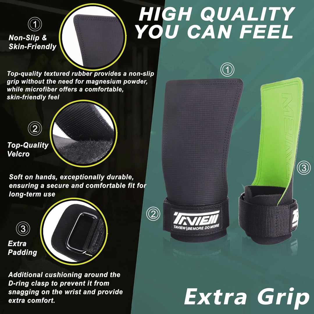 TAVIEW Cross Training Quad Ultra Magnesiumfreie Handschuhe I Gewichtheberhandschuhe I Für Crosstrain