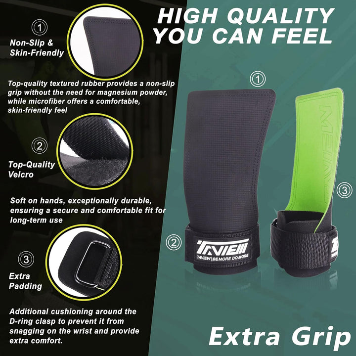 TAVIEW Cross Training Quad Ultra Magnesiumfreie Handschuhe I Gewichtheberhandschuhe I Für Crosstrain
