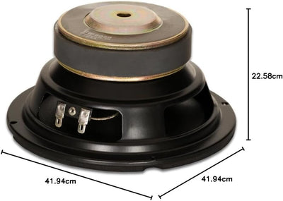 Goldwood Sound GW-6028 Gummisicke 16,5 cm Tieftöner 170 Watt 8 Ohm Ersatzlautsprecher 8 Ohm Impedanz