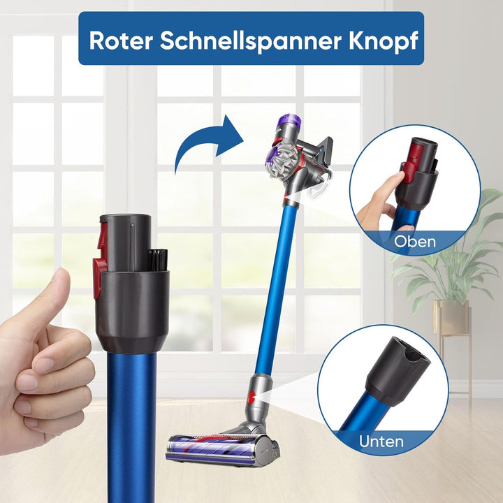 Verlängerungsrohr für Dyson V11 V15 V10 V8 V7 Stabstaubsauger,Ersatz Teleskoprohr Schnellspanner Ver