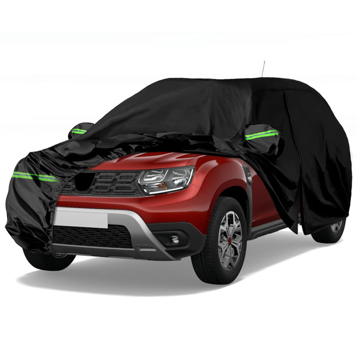 Autoabdeckung Passend für Dacia Duster 2010-2024, wasserdichte Vollgarage Autoplane mit Reissverschl