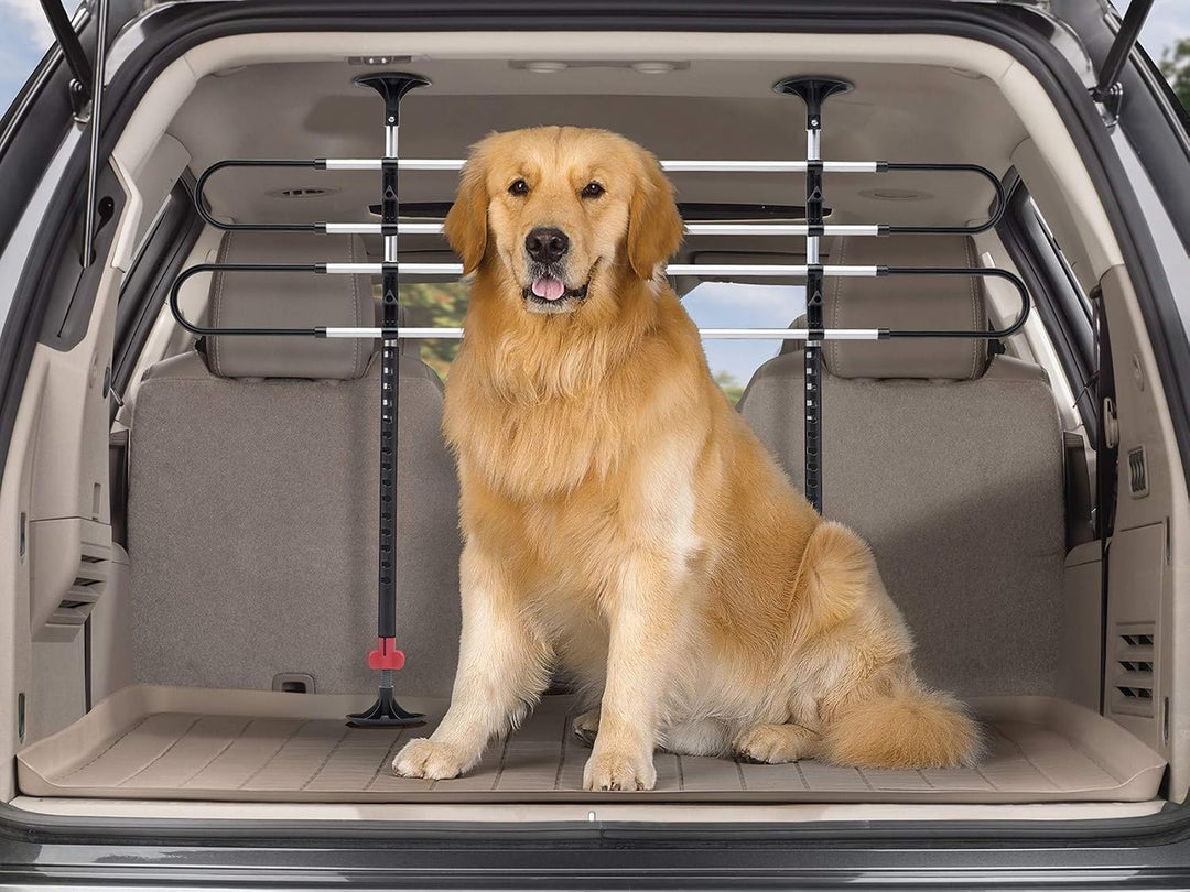 WeatherTech Hundegitter fürs Auto|Universell|in Höhe und Breite verstellbar|Extra Stangen|Made by, E