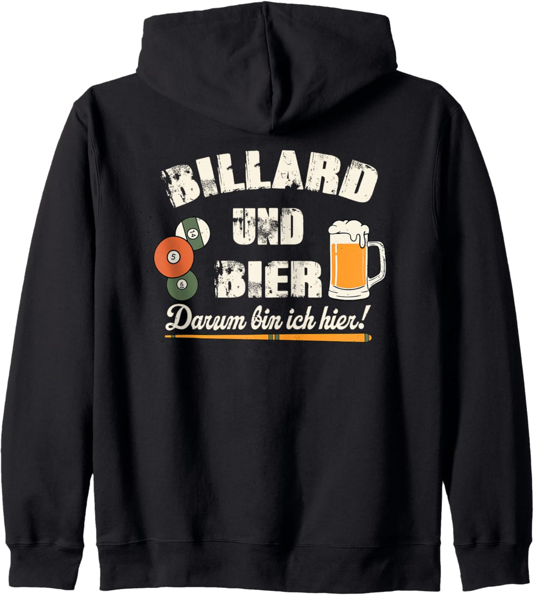 Billard Und Bier Spruch Billardspieler Billiard Zubehör Kapuzenjacke