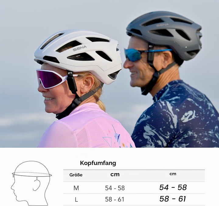 Sena C1 Smart Helm mit Bluetooth Gegensprechanlage und Smartphone-Konnektivität für Musik, GPS und T