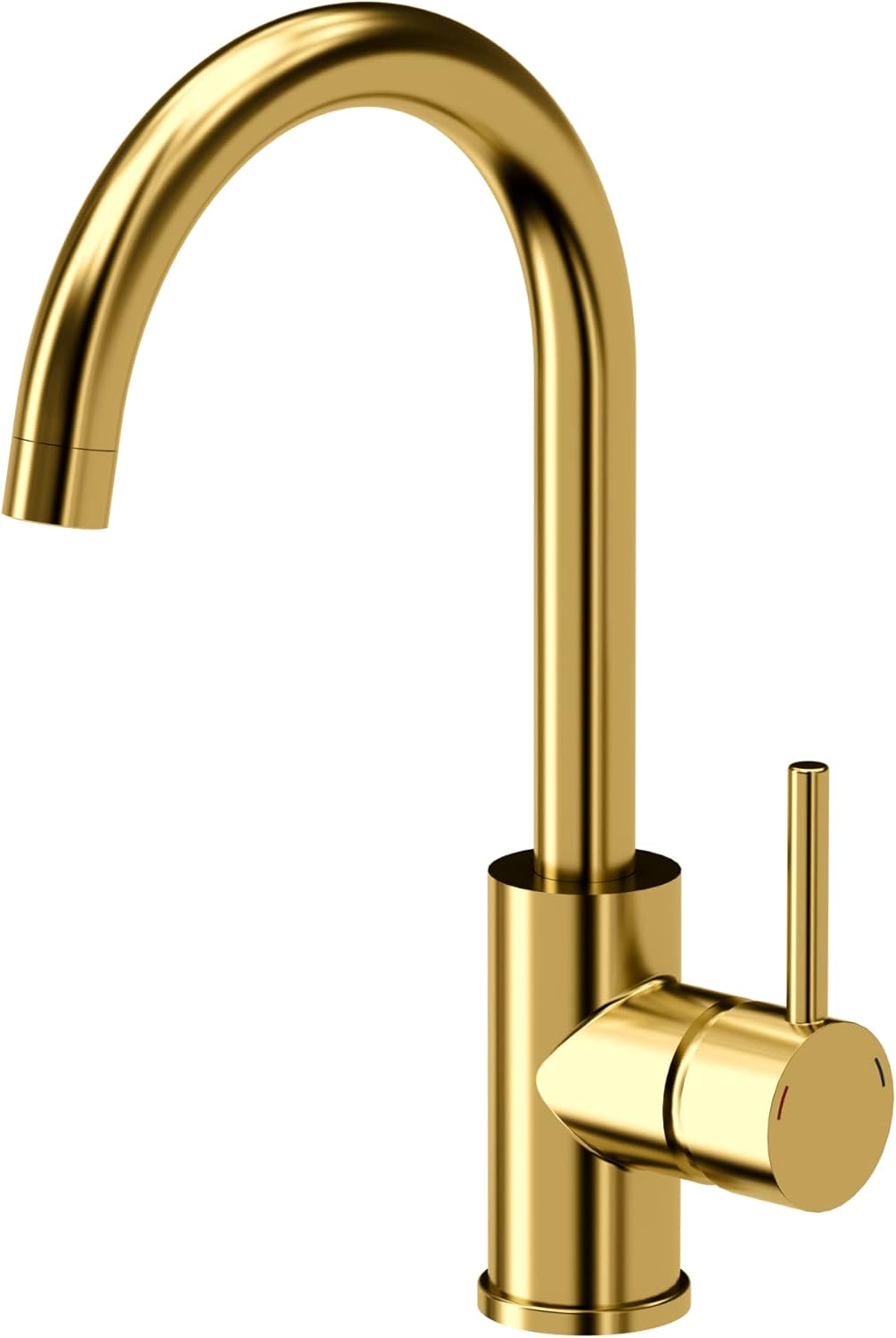 VBChome Spültischarmatur Gold Inox Edelstahl 360°drehbar U- Form Küche Wasserhahn Küchenarmatur Einh