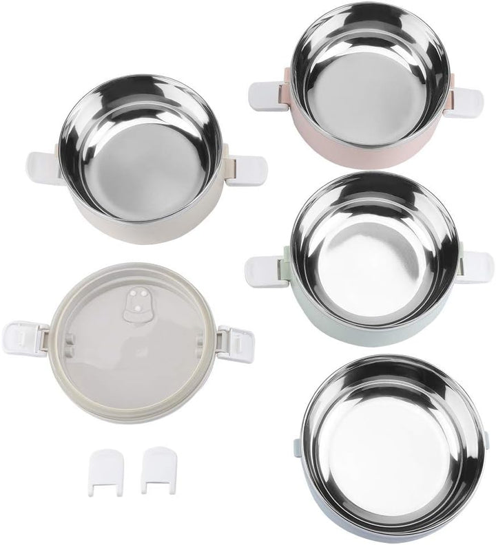 Aukson Thermal Lunch Box, tragbarer Thermal Lunch Box Behälter Edelstahl Bento Box Lebensmittelbehäl