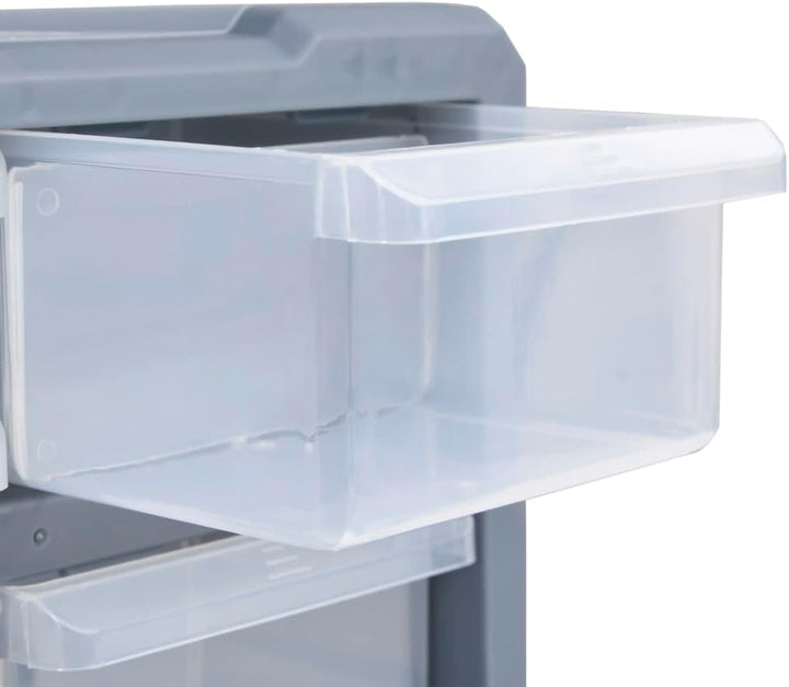 Multi-Schubladen-Organizer mit 39 Schubladen 38x16x47 cm Grau 39 Schubladen, Grau 39 Schubladen