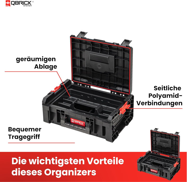 Qbrick System Werkzeugkoffer Werkzeugkasten Leer Werkzeugkiste Transportkoffer Technikerkoffer PRO T