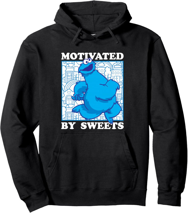 Sesame Street Cookie Monster Motivated Pullover Hoodie