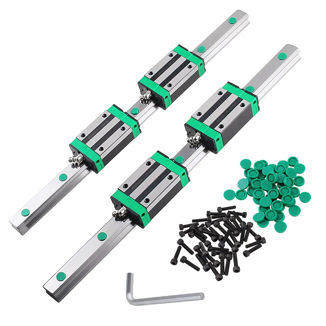 CNCMANS HGR25 Linearführung Set Linearschiene 2 Stücke HGR25-800mm Führungsschiene mit 4 Stück HGH25