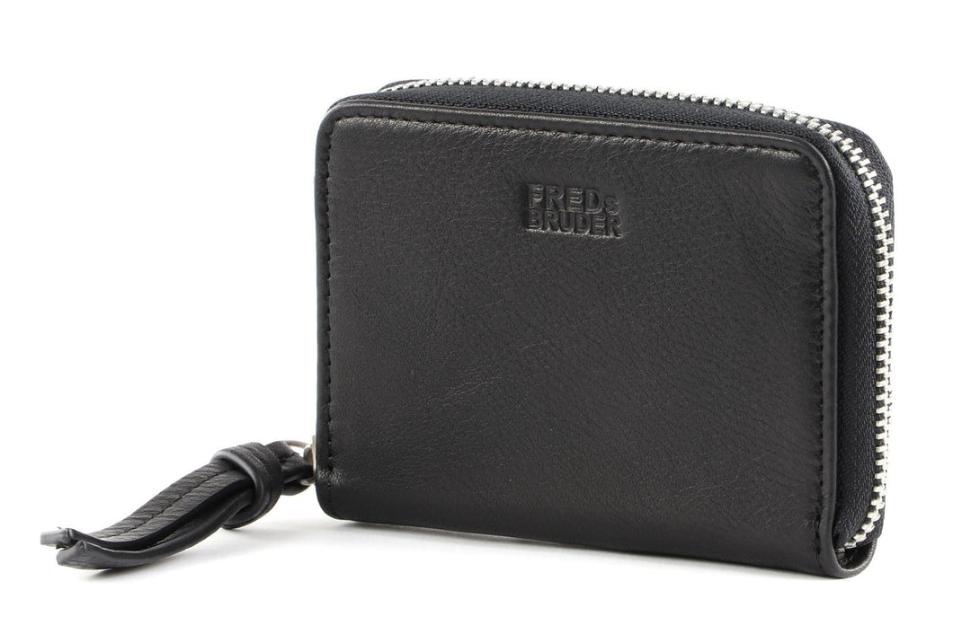 FREDsBRUDER Ginsberg Geldbörse Leder 11 cm, Schwarz