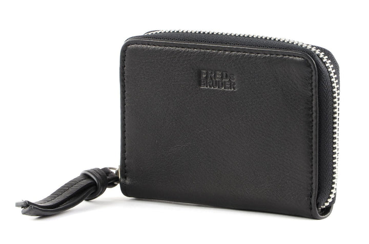 FREDsBRUDER Ginsberg Geldbörse Leder 11 cm, Schwarz