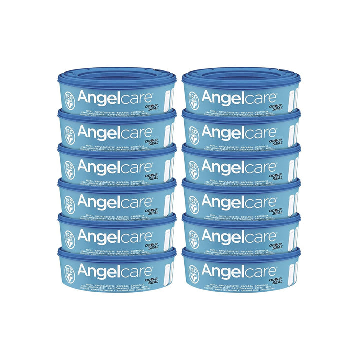 Angelcare Windeleimer Nachfüllpack Plus 12er Pack 12 Stück (1er Pack) Blau Single, 12 Stück (1er Pac