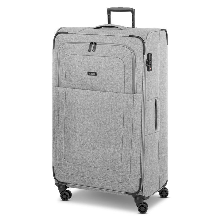 REDOLZ grosser Weichschalen Koffer für Damen & Herren | Leichter Trolley 77 cm mit 4 Doppelrollen &
