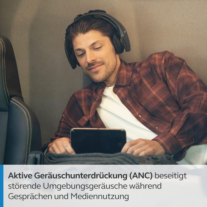 Jabra BlueParrott S650-XT Wireless Headset - 2in1 Convertible Stereo zu Mono Kopfhörer - 4 integrier