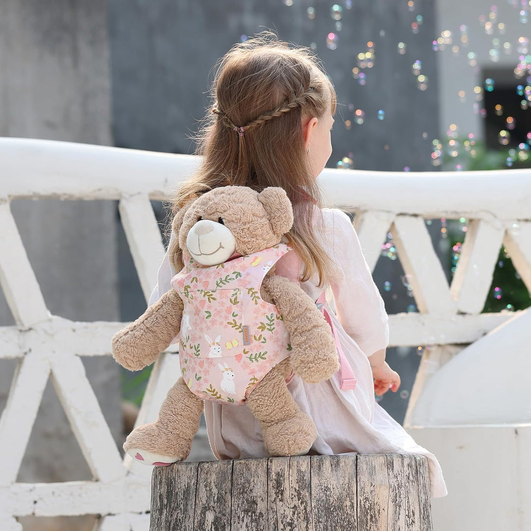 GAGAKU Puppentrage ab 3 Jahre Bauchtrage Babypuppen Zubehör Schultergurte Babytrage Puppe Kleinkind