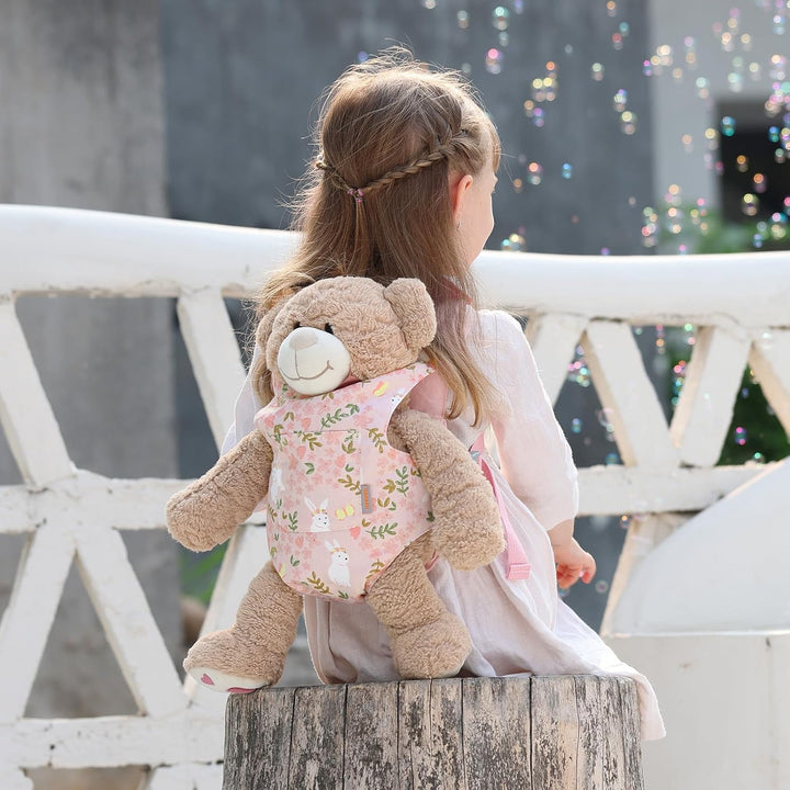GAGAKU Puppentrage ab 3 Jahre Bauchtrage Babypuppen Zubehör Schultergurte Babytrage Puppe Kleinkind