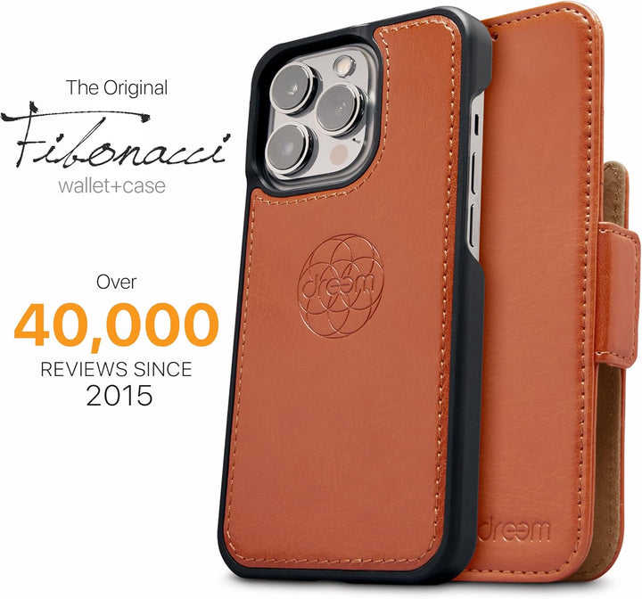 Dreem Fibonacci iPhone 14 Plus Brieftaschen-Etui / 2-in-1 stossfestes Etui und abnehmbares Folio aus