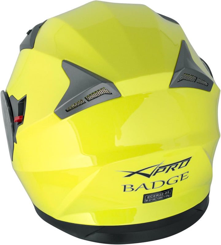 Integralhelm Motorradhelm Rollerhelm Anti-Kratz-Visier Touring Sport 57-58 cm ( M) Flou, 57-58 cm (