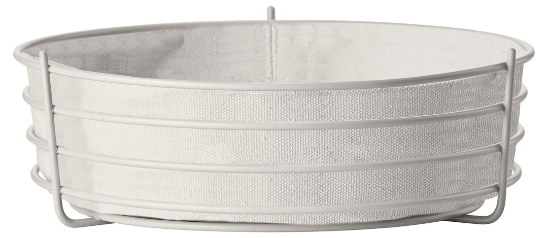 Zone Denmark Singles Brotkorb/Korb für Früchte und Gemüse, Metall und 100% Baumwolle, 25,5 cm im Dur