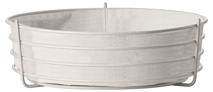 Zone Denmark Singles Brotkorb/Korb für Früchte und Gemüse, Metall und 100% Baumwolle, 25,5 cm im Dur