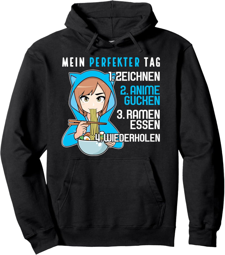 Anime Sketching Ramen Pullover Hoodie