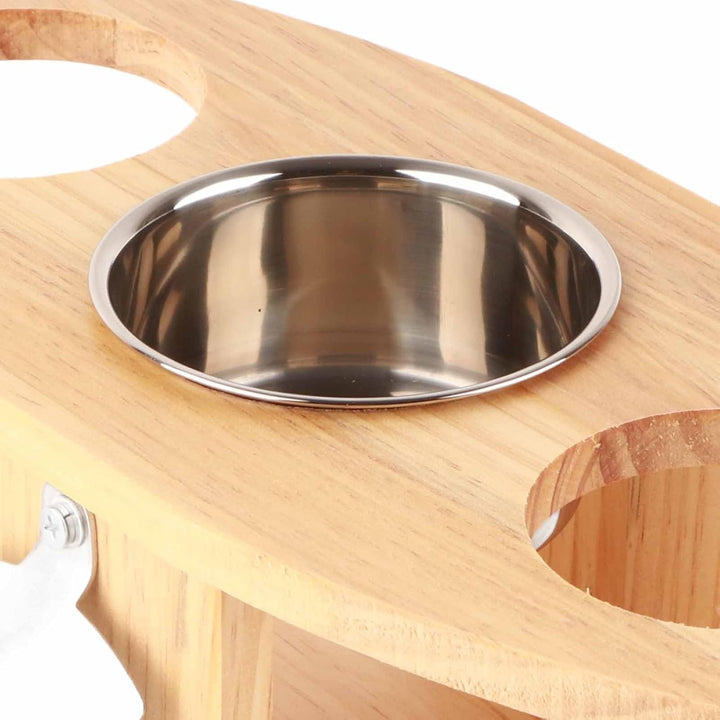 Outdoor Weintisch, tragbarer Wein Picknicktisch Weinhalter aus Holz für Camping Wandern Grillen