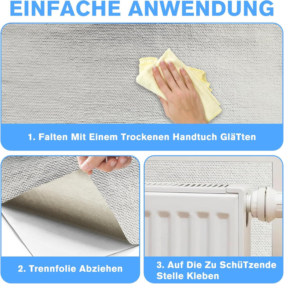 Ultradicke Alufolie Extra Stark,Isolierfolie Heizung besteht aus einem Stoff mit Hohem Silikatgehalt