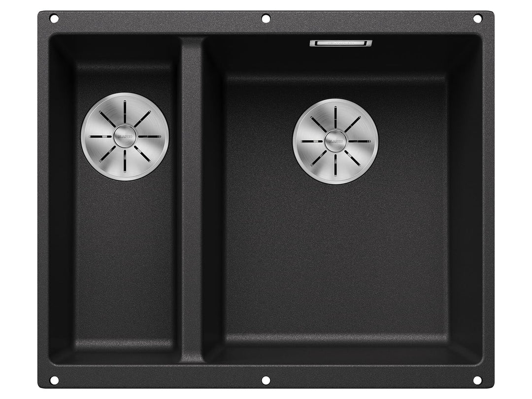 BLANCO SUBLINE 340/160-U | SILGRANIT anthrazit | Einbauart: Unterbau | Hauptbecken rechts | ohne Abl