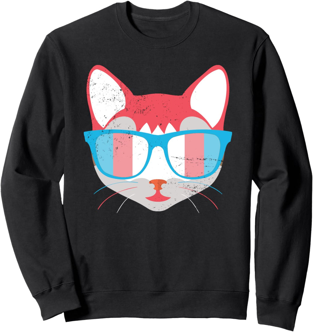 LGBT Queer CSD Transgender Haustier Transsexuell Katze Sweatshirt