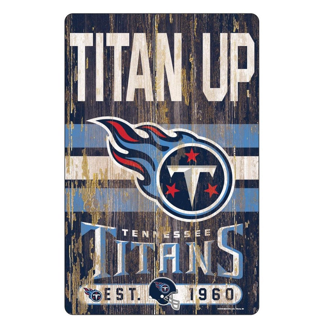 Wincraft 11x17 Wood Sign New York Jets Schild 28 x 43 cm Holzspruch Tennessee Titans Einheitsgrösse