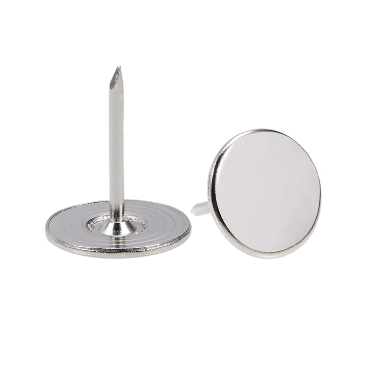 sourcing map 100Stk.Polsternagel 16mmx20mm Flachkopf Möbelnägel Silber, 16mmx20mm